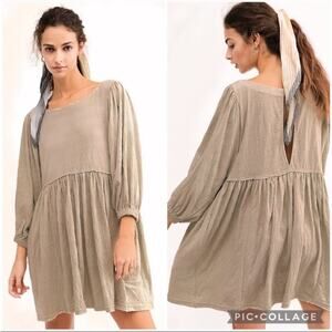 Free People FP Beach Get Obsessed Babydoll Tiered Mini Dress Size Small